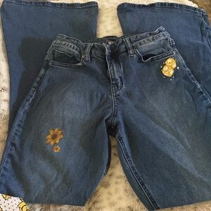 Ladies Hers Universe Star Wars bell bottom stretch jeans sz 9